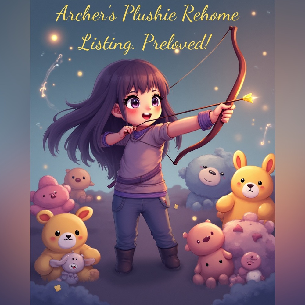 Archer and the lioness  plushie Rehome listing Live Notificaaton